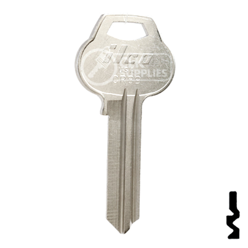 Uncut Key Blank | Corbin Russwin | CR89 Residential-Commercial Key Ilco
