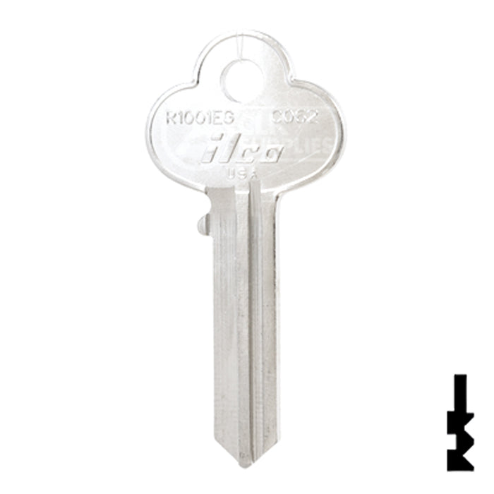 Uncut  Key Blank | Corbin Russwin | R1001EG, CO62 Residential-Commercial Key Ilco