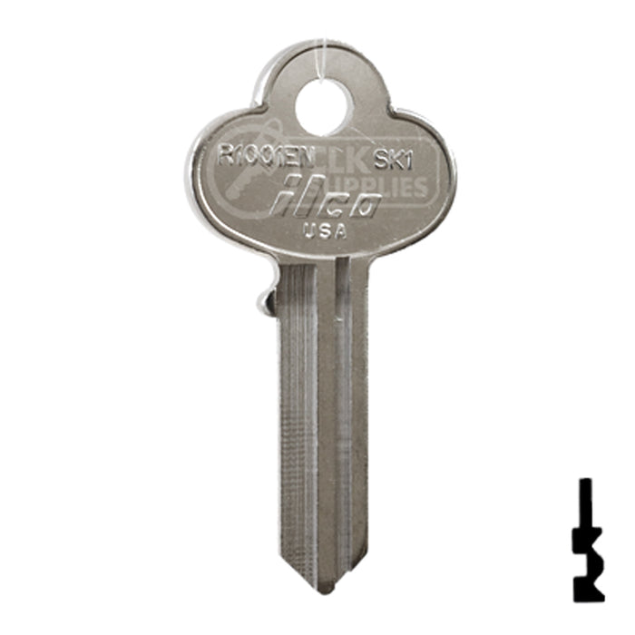 Uncut Key Blank | Corbin Russwin | R1001EN, SK1 Residential-Commercial Key Ilco