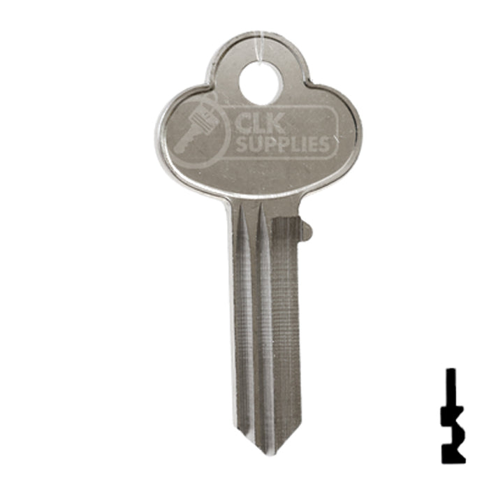 Uncut Key Blank | Corbin Russwin | R1001EN, SK1 Residential-Commercial Key Ilco