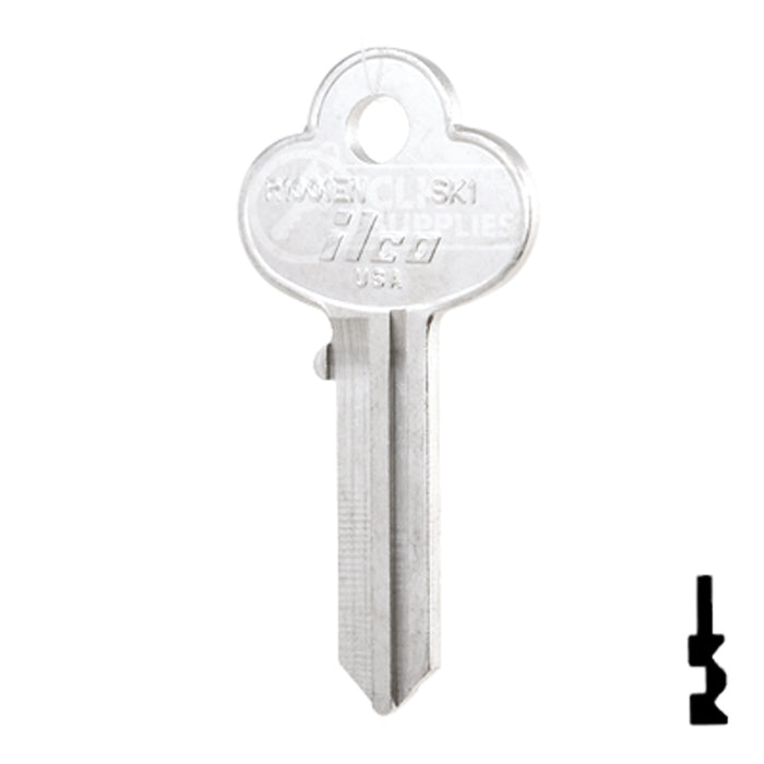 Uncut Key Blank | Corbin Russwin | R1001EN, SK1 Residential-Commercial Key Ilco