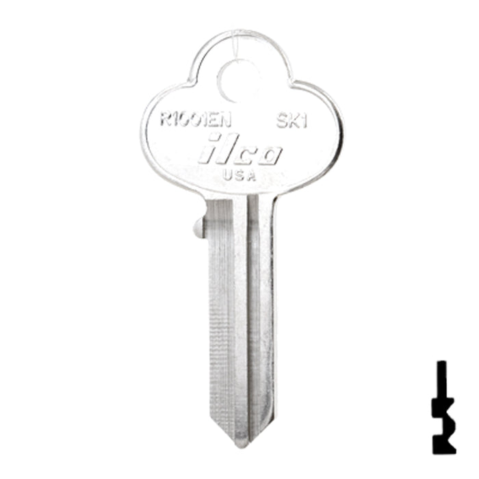 Uncut Key Blank | Corbin Russwin | R1001EN, SK1 Residential-Commercial Key Ilco