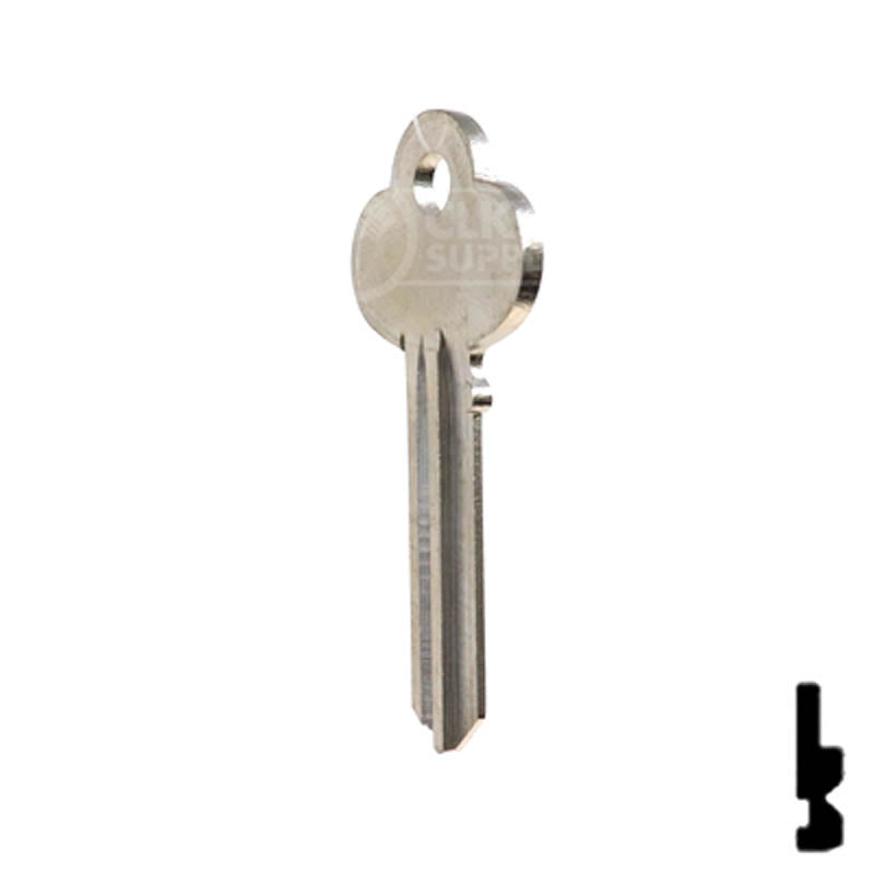 Uncut Key Blank | Corbin Russwin | R1001EP Residential-Commercial Key Ilco