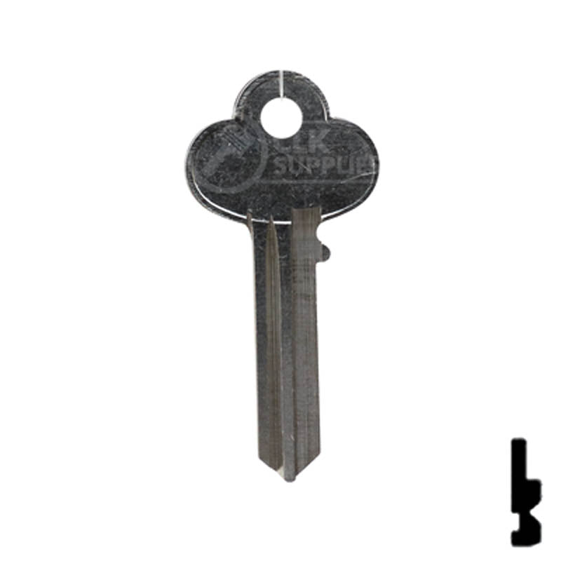 Uncut Key Blank | Corbin Russwin | R1001EP Residential-Commercial Key Ilco