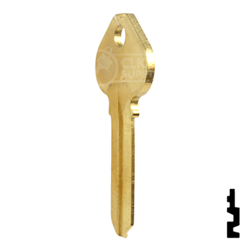 Uncut Key Blank | Corbin Russwin | RU46-BR, A1011D1 Residential-Commercial Key JMA USA