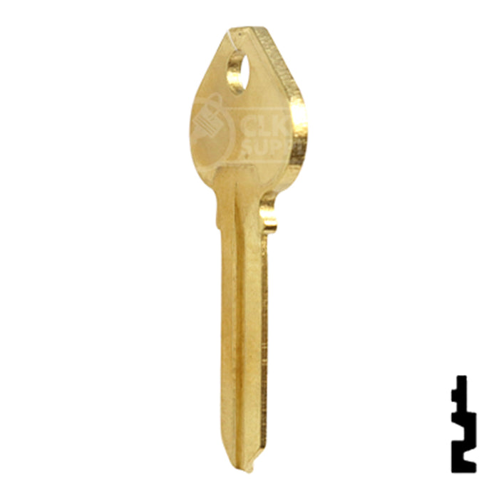 Uncut Key Blank | Corbin Russwin | RU46-BR, A1011D1 Residential-Commercial Key JMA USA