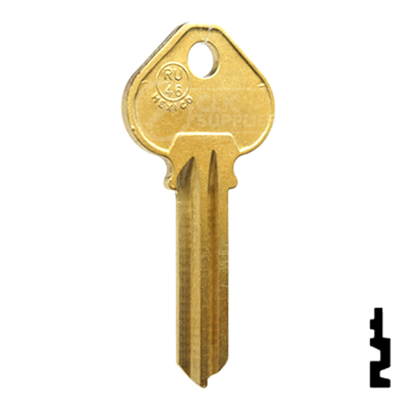 Uncut Key Blank | Corbin Russwin | RU46-BR, A1011D1 Residential-Commercial Key JMA USA