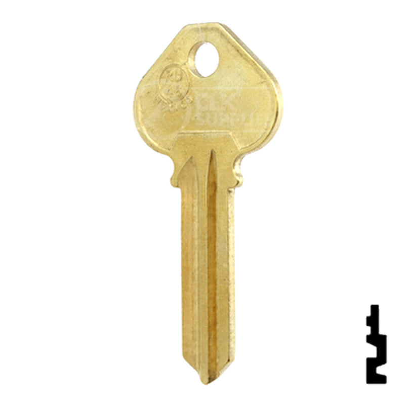 Uncut Key Blank | Corbin Russwin | RU46-BR, A1011D1 Residential-Commercial Key JMA USA