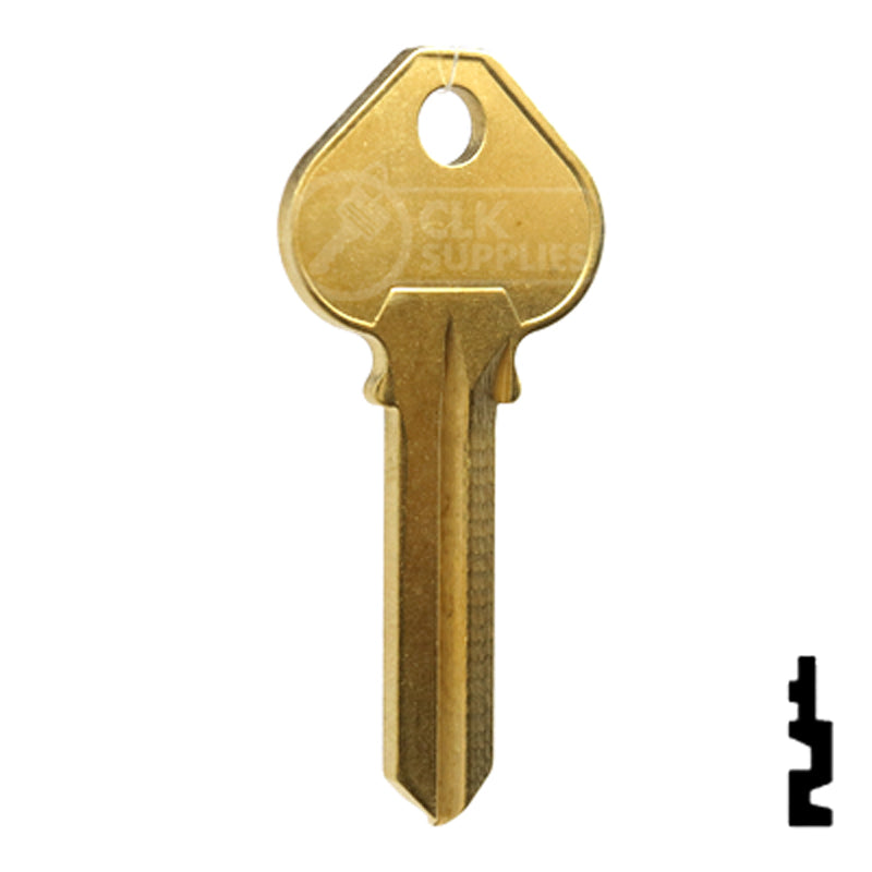 Uncut Key Blank | Corbin Russwin | RU46-BR, A1011D1 Residential-Commercial Key JMA USA