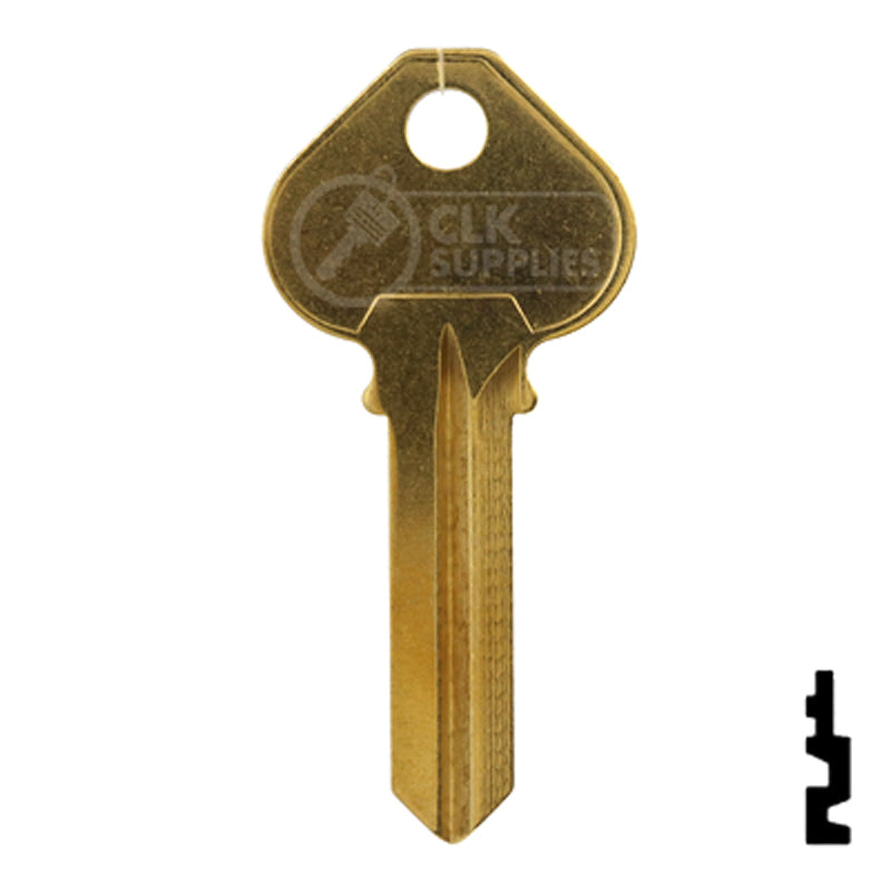 Uncut Key Blank | Corbin Russwin | RU46-BR, A1011D1 Residential-Commercial Key JMA USA