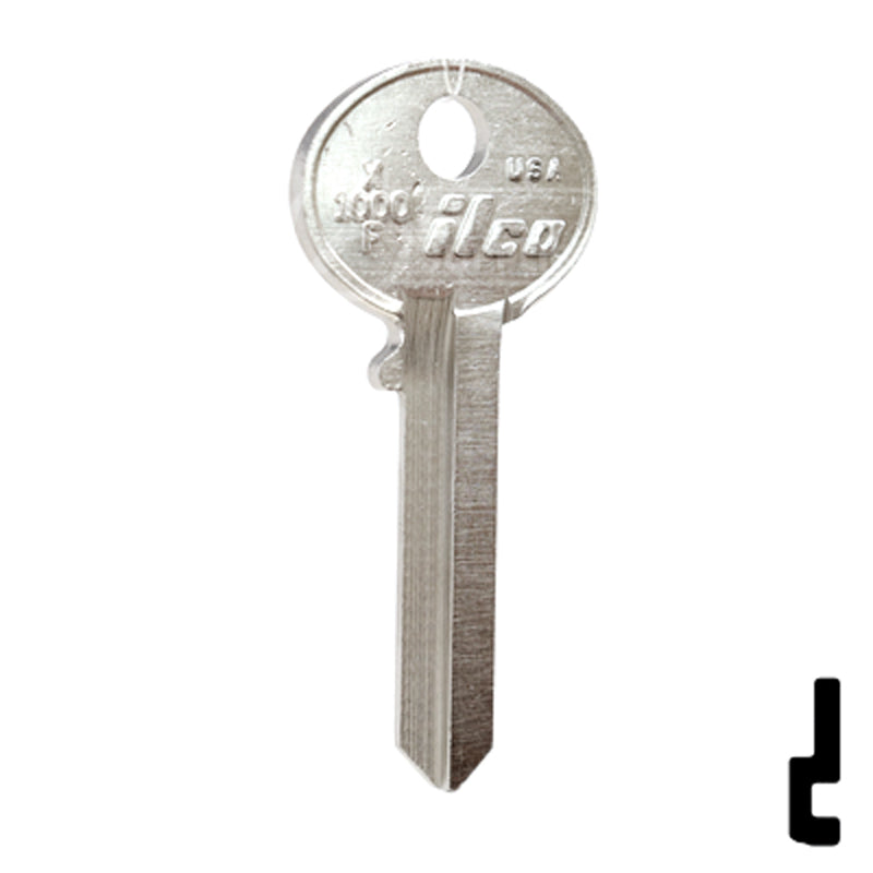 Uncut Key Blank | Corbin Russwin | X1000F Residential-Commercial Key Ilco