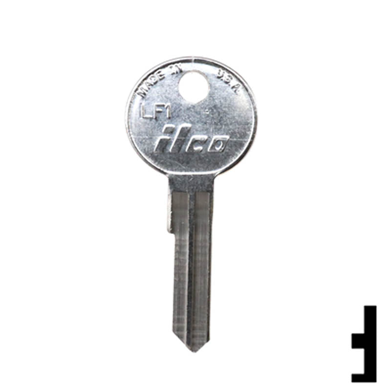 Uncut Key Blank | Cylinder| LF1 Residential-Commercial Key Ilco