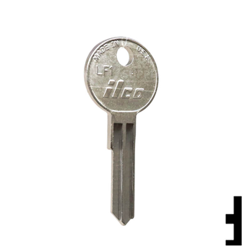 Uncut Key Blank | Cylinder| LF1 Residential-Commercial Key Ilco