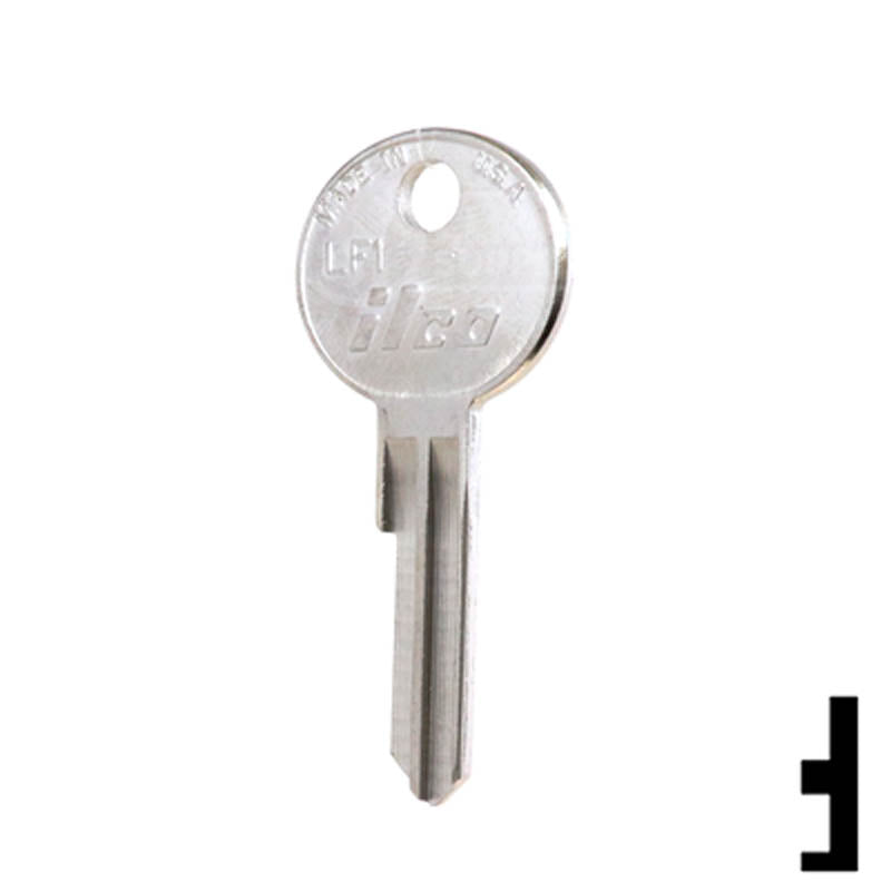 Uncut Key Blank | Cylinder| LF1 Residential-Commercial Key Ilco