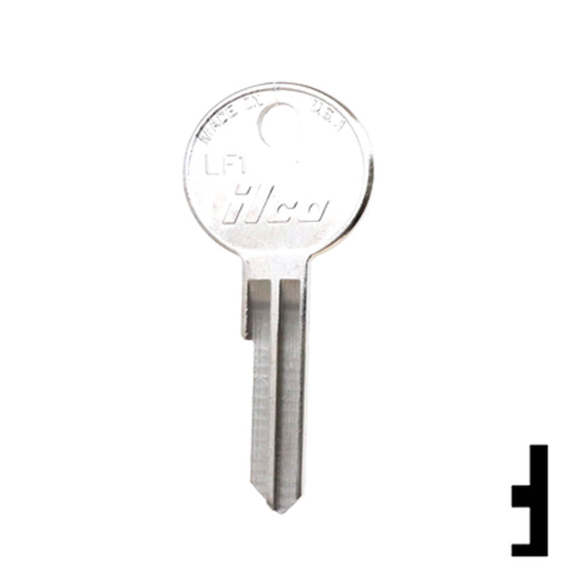 Uncut Key Blank | Cylinder| LF1 Residential-Commercial Key Ilco