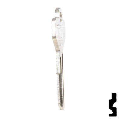 Uncut Key Blank | Dexter | D1098X, DE4 Residential-Commercial Key Ilco