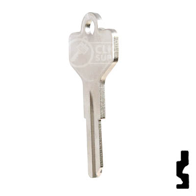 Uncut Key Blank | Dexter | D1098X, DE4 Residential-Commercial Key Ilco