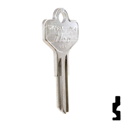 Uncut Key Blank | Dexter | D1098X, DE4 Residential-Commercial Key Ilco