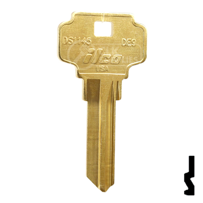 Uncut Key Blank | Dexter | DS1145BR, DE9BR Residential-Commercial Key Ilco