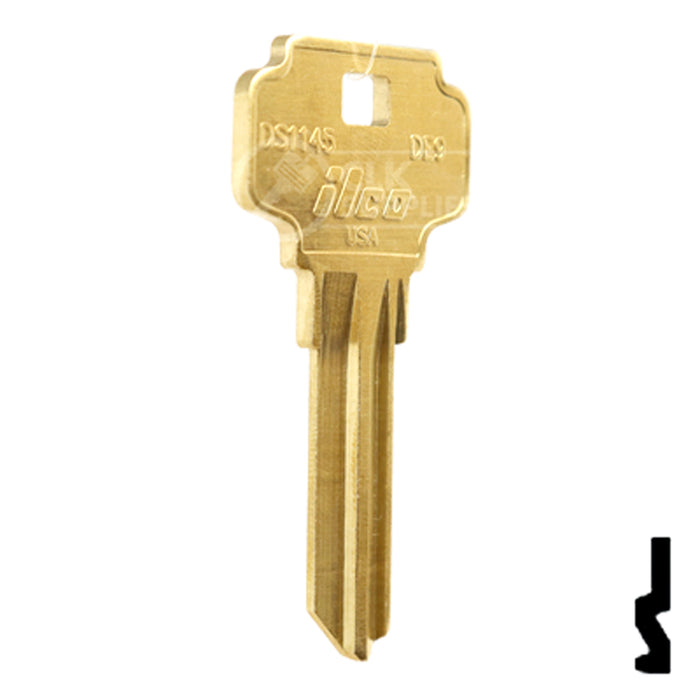 Uncut Key Blank | Dexter | DS1145BR, DE9BR Residential-Commercial Key Ilco