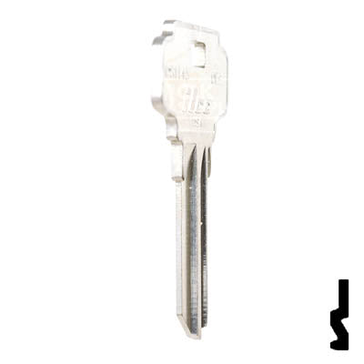 Uncut Key Blank | Dexter, Schlage | DS1145, DE9 Residential-Commercial Key Ilco