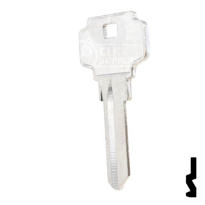 Uncut Key Blank | Dexter, Schlage | DS1145, DE9 Residential-Commercial Key Ilco