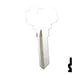 Uncut Key Blank | Dexter, Schlage | DS1145, DE9 Residential-Commercial Key Ilco