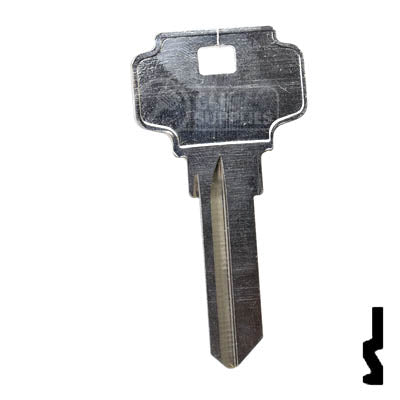 Uncut Key Blank | Dexter, Schlage | DS1145, DE9 Residential-Commercial Key Ilco