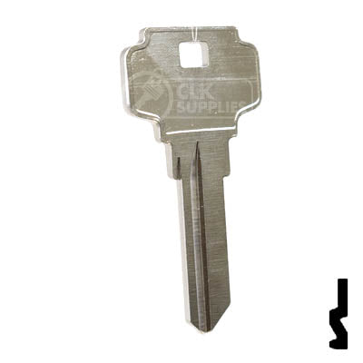 Uncut Key Blank | Dexter, Schlage | DS1145, DE9 Residential-Commercial Key Ilco