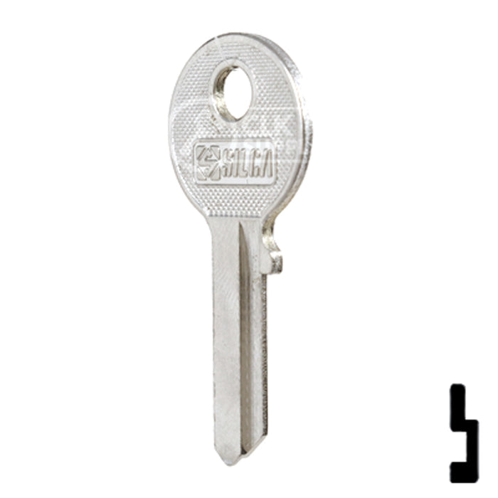 Uncut  Key Blank | Dirak Fire Panel | EMK1-SI Residential-Commercial Key Ilco