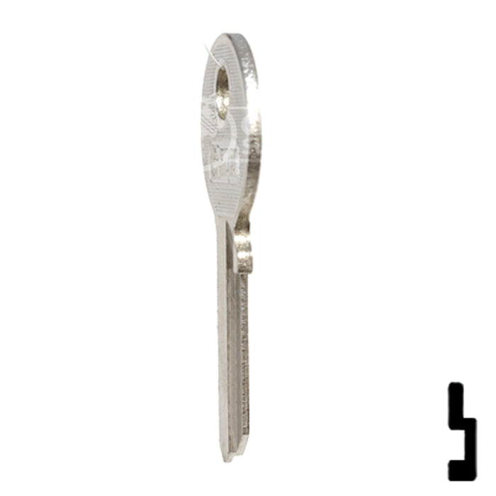 Uncut  Key Blank | Dirak Fire Panel | EMK1-SI Residential-Commercial Key Ilco