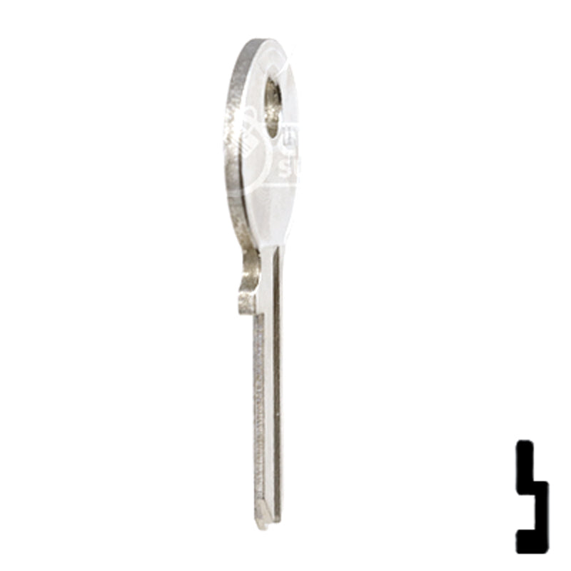 Uncut  Key Blank | Dirak Fire Panel | EMK1-SI Residential-Commercial Key Ilco