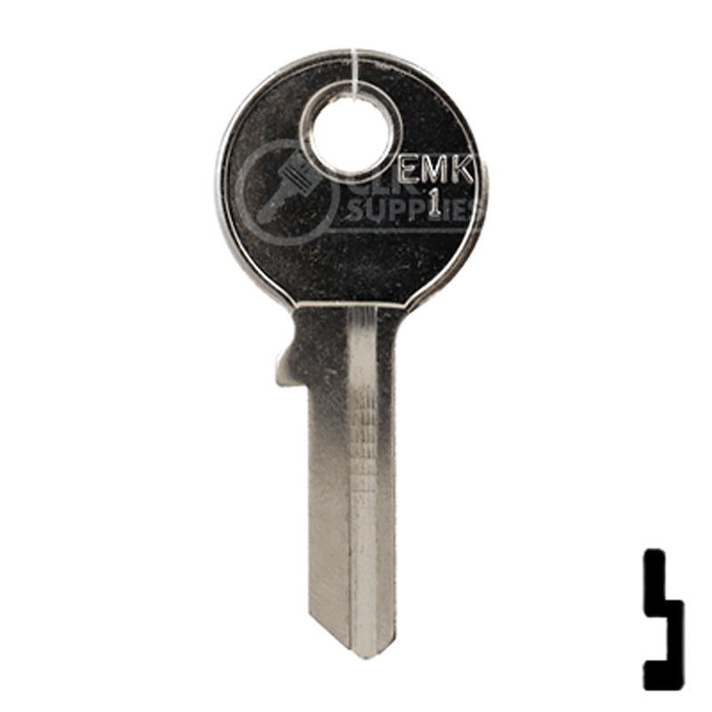 Uncut  Key Blank | Dirak Fire Panel | EMK1-SI Residential-Commercial Key Ilco