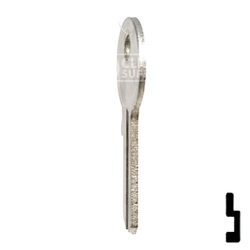 Uncut  Key Blank | Dirak Fire Panel | EMK1-SI Residential-Commercial Key Ilco