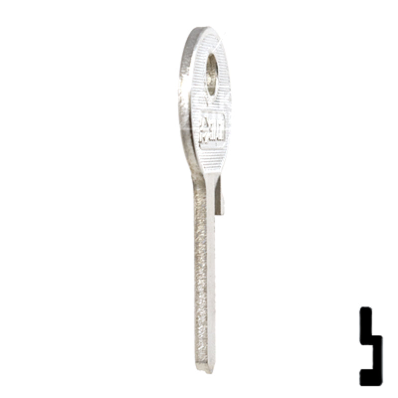 Uncut  Key Blank | Dirak Fire Panel | EMK1-SI Residential-Commercial Key Ilco