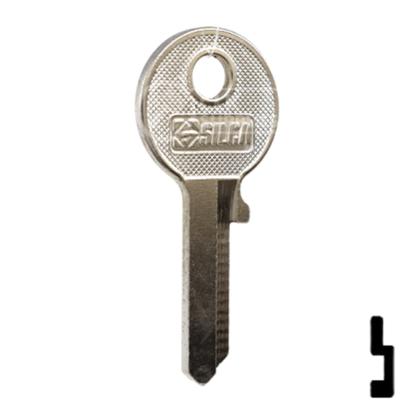 Uncut  Key Blank | Dirak Fire Panel | EMK1-SI Residential-Commercial Key Ilco