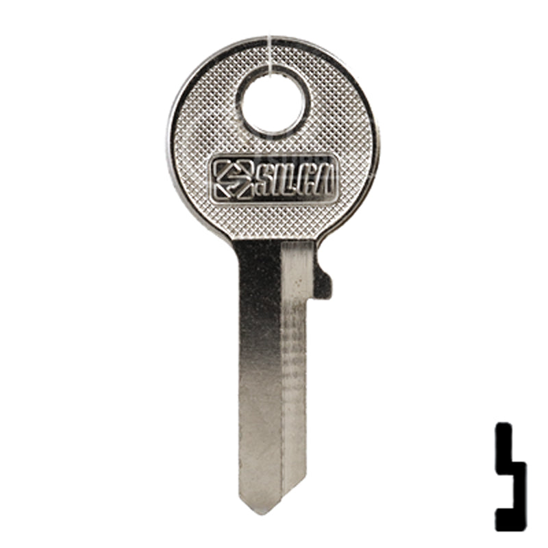 Uncut  Key Blank | Dirak Fire Panel | EMK1-SI Residential-Commercial Key Ilco