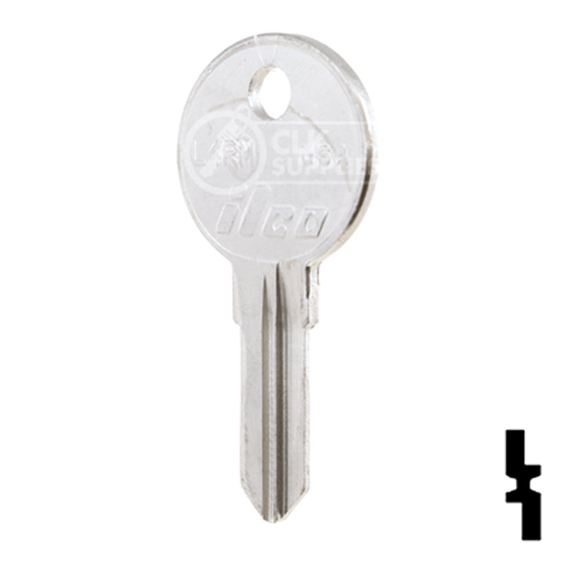 Uncut Key Blank | Dominion | L4RM Residential-Commercial Key Ilco