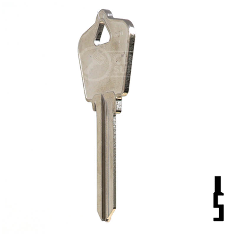 Uncut Key Blank | Dominion Lock | DO6 Residential-Commercial Key Ilco