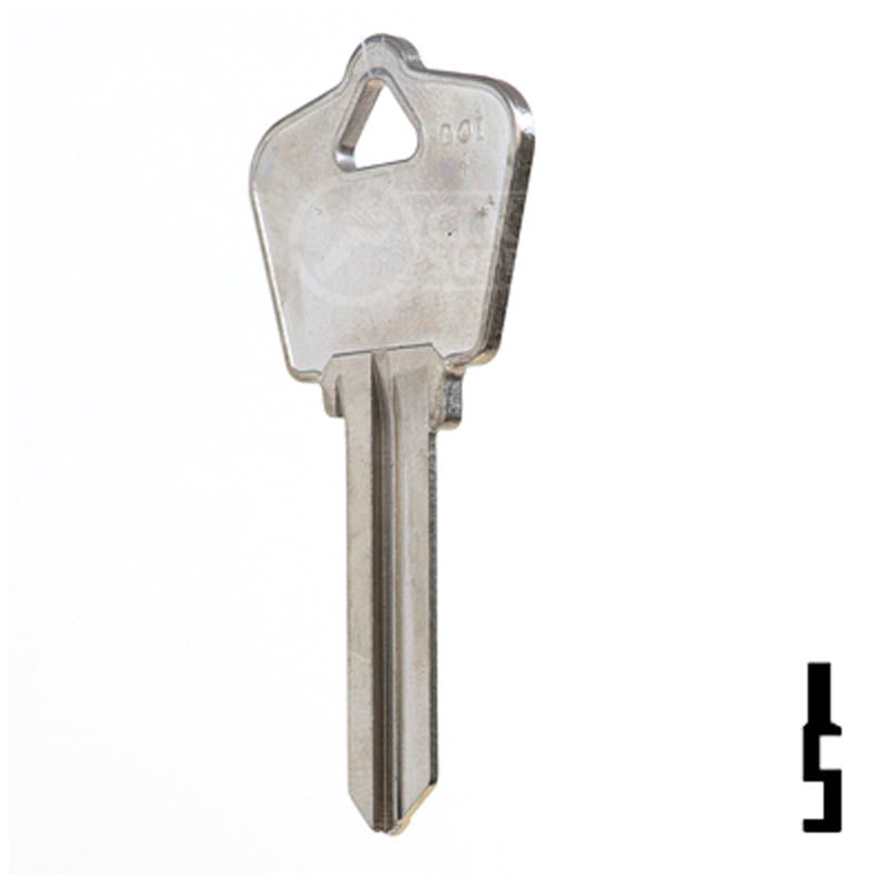 Uncut Key Blank | Dominion Lock | DO6 Residential-Commercial Key Ilco