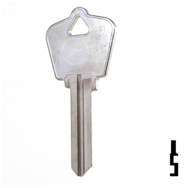 Uncut Key Blank | Dominion Lock | DO6 Residential-Commercial Key Ilco