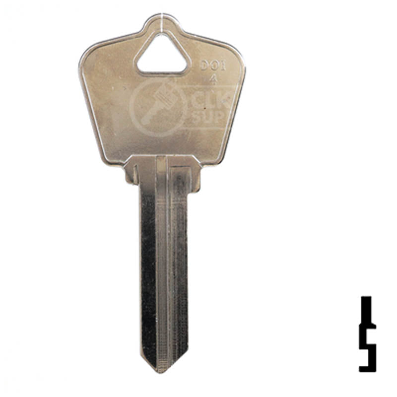 Uncut Key Blank | Dominion Lock | DO6 Residential-Commercial Key Ilco