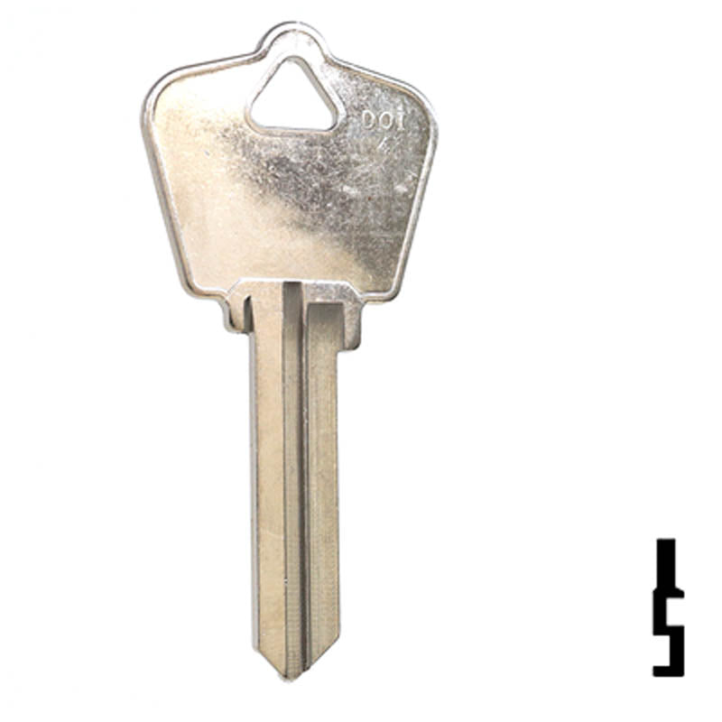 Uncut Key Blank | Dominion Lock | DO6 Residential-Commercial Key Ilco