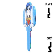 Uncut Key Blank Donald Duck Schlage House Key HOW-SC1-D84 Residential-Commercial Key Howard Keys