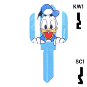 Uncut Key Blank Donald Duck Schlage House Key HOW-SC1-D84 Residential-Commercial Key Howard Keys