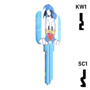 Uncut Key Blank Donald Duck Schlage House Key HOW-SC1-D84 Residential-Commercial Key Howard Keys