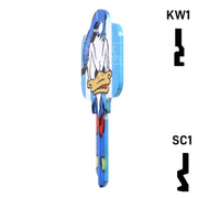 Uncut Key Blank Donald Duck Schlage House Key HOW-SC1-D84 Residential-Commercial Key Howard Keys