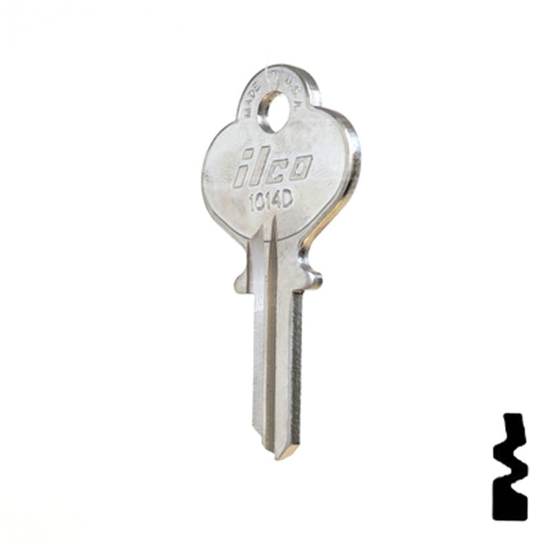 Uncut Key Blank | Eagle | 1014D Residential-Commercial Key Ilco