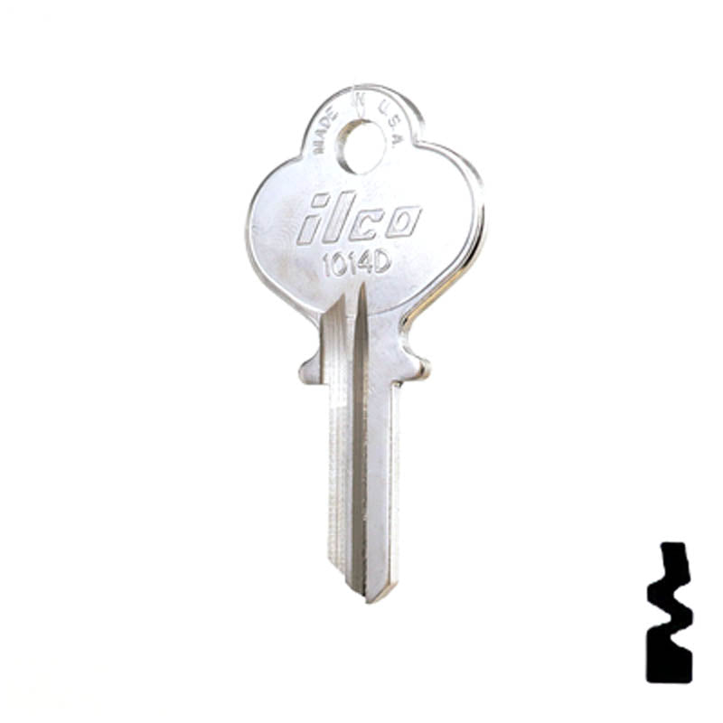 Uncut Key Blank | Eagle | 1014D Residential-Commercial Key Ilco