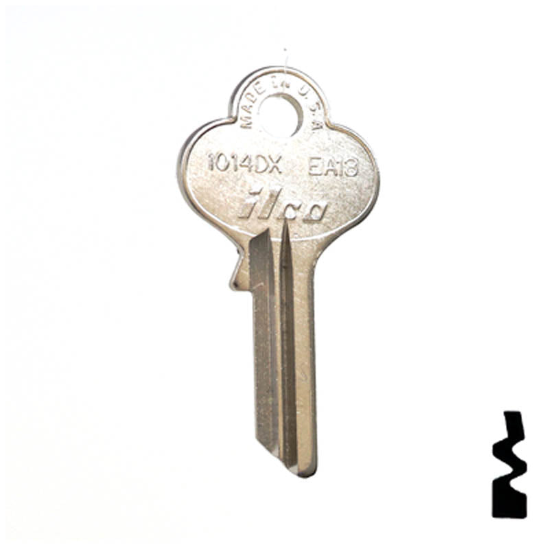 Uncut Key Blank | Eagle | 1014DX Residential-Commercial Key Ilco